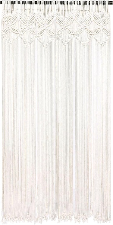 Bmocoen 90 x 180 cm, 1840 g, Muy densa, macramé, Cortina para Puerta, Tapiz Hecho a Mano, Tapiz Tejido para Bodas, Ventanas y separadores de Habitaciones, decoración de Pared para el hogar y